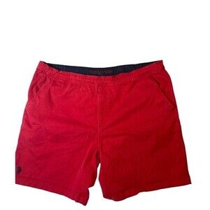 U.S. Polo Assn Red Athletic Shorts Mens Small Activate Stretch Drawstring